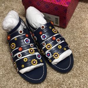 NWB Tory Burch Marguerite Flat Sandal